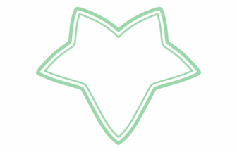 アイビー形フレーム（二重線枠）