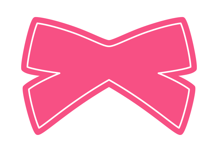 リボン形フレーム（塗りつぶし枠）