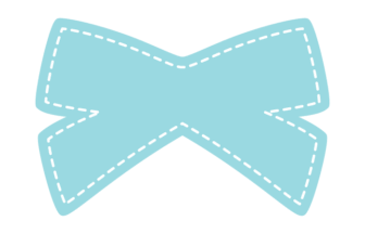 リボン形フレーム（塗りつぶし枠）