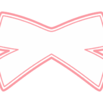 リボン形フレーム（二重線枠）