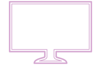パソコン形フレーム（二重線枠）