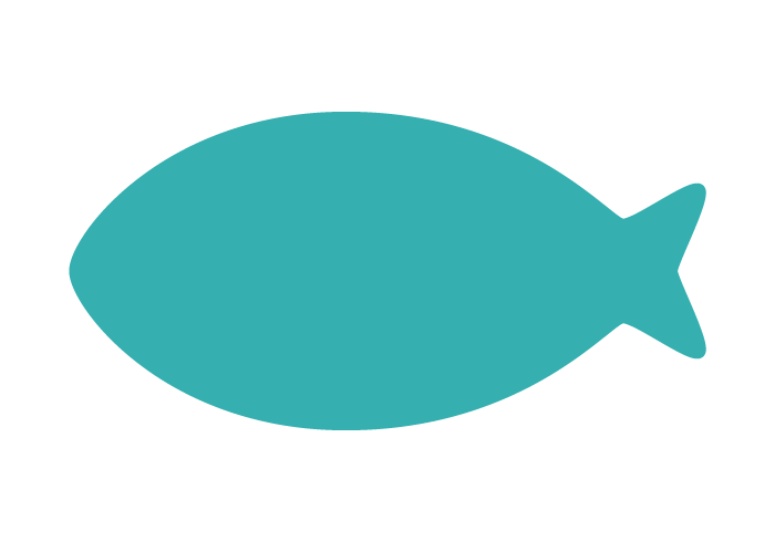 サカナ形フレーム（塗りつぶし枠）