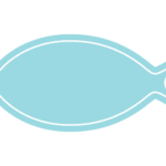 サカナ形フレーム（塗りつぶし枠）