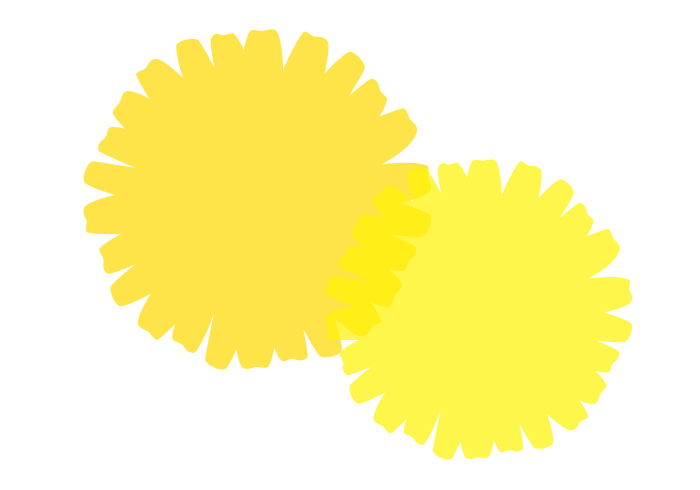 シルエットデザイン（タンポポ）