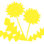 シルエットデザイン（タンポポ）