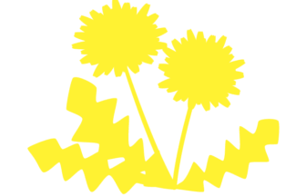 シルエットデザイン（タンポポ）