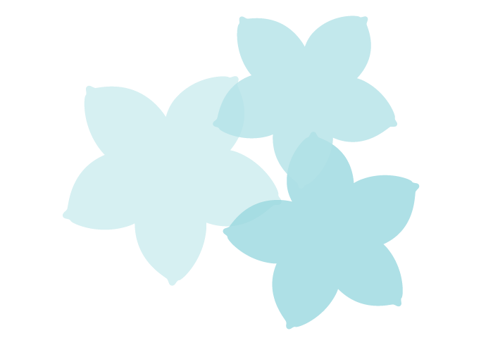 シルエットデザイン（デルフィニウム）