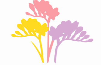 シルエットデザイン（フリージア）