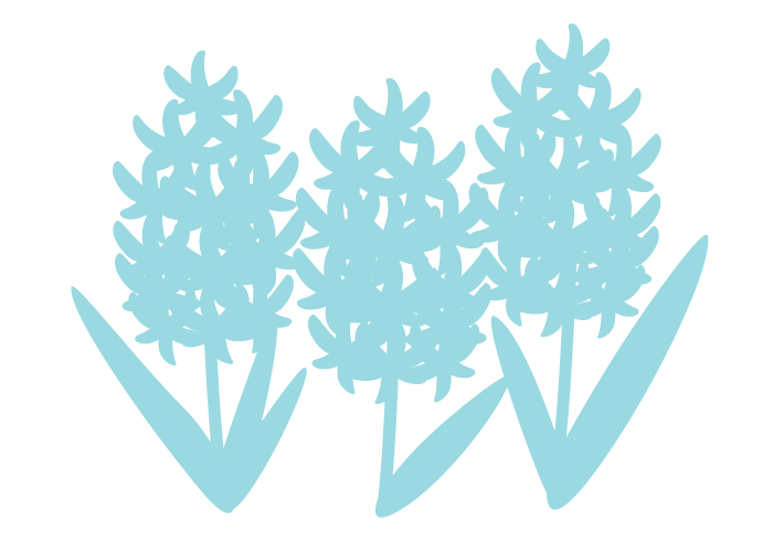 シルエットデザイン（ヒヤシンス）