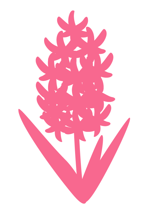 シルエットデザイン（ヒヤシンス）