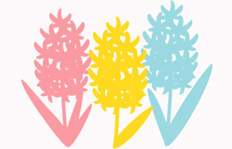 シルエットデザイン（ヒヤシンス）