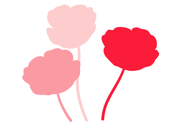 シルエットデザイン（ポピー）