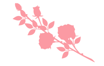 シルエットデザイン（バラ）