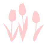 シルエットデザイン（チューリップ）