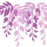 シルエットデザイン（フジの花）