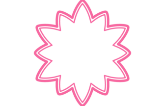 スイレン形フレーム（二重線枠）