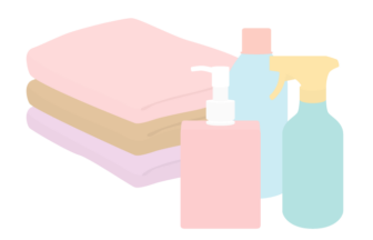 日用品（タオル・洗剤）