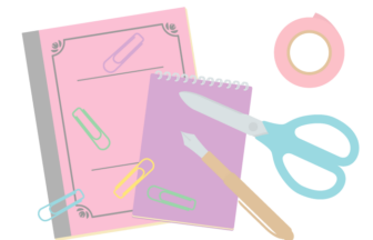 文房具（ノート・ハサミ）