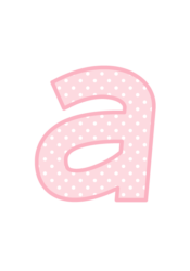 アルファベット「a」
