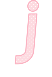 アルファベット「j」