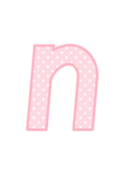 アルファベット「n」