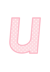 アルファベット「u」