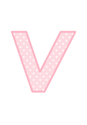 アルファベット「v」