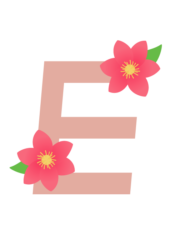 アルファベット「E」