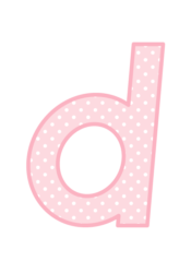 アルファベット「d」