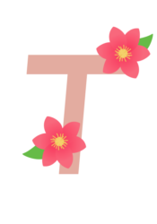 アルファベット「T」