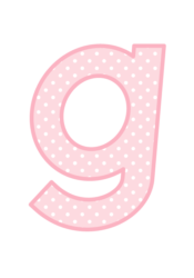 アルファベット「g」