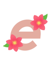 アルファベット「e」