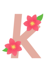 アルファベット「k」