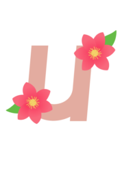 アルファベット「u」