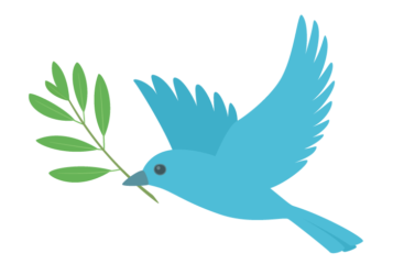 オリーブを運ぶ青い鳥