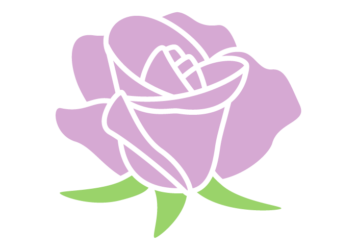 ロゴ（紫色のバラ）