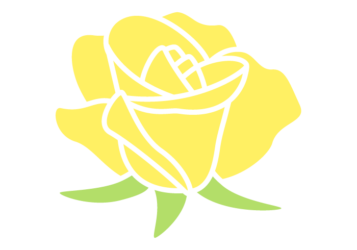 ロゴ（黄色いバラ）