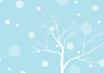 冬の風景（樹木と雪）