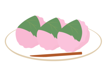 桜餅（関西風の道明寺）