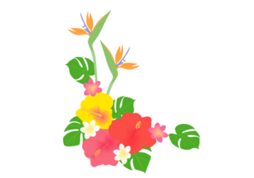 南国の花のL字型
