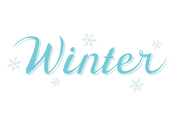 「Winter（冬）」のカリグラフィー文字