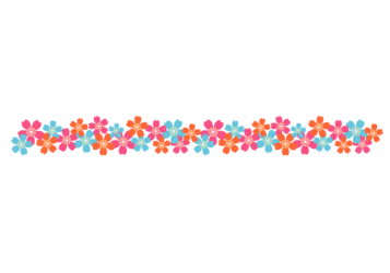 サクラ（桜）の飾り罫線