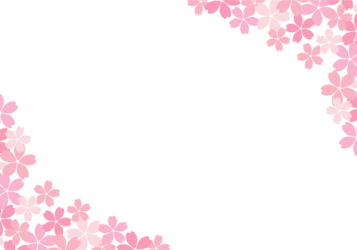 サクラ（桜）の対角フレーム