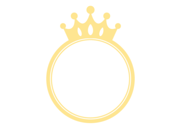 王冠のランキング円形枠（フレーム）