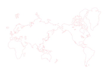 世界地図（白地図・線と塗りあり）