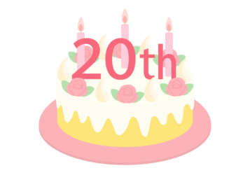 20周年記念ロゴ（ケーキ）