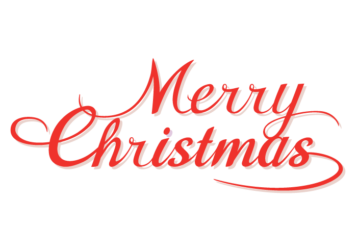 「Merry Christmas」のカリグラフィー文字