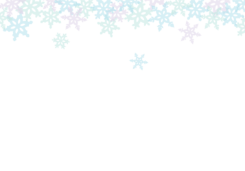 雪の結晶の上部装飾フレーム