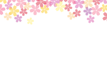 サクラ（桜）の上部装飾フレーム