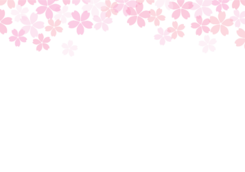 サクラ（桜）の上部装飾フレーム